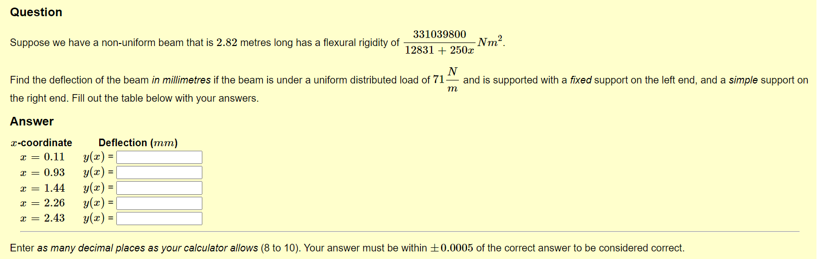 Please show all working out and checking that it is the correct