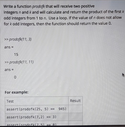  please use MATLAB codes to answer this question Write a function