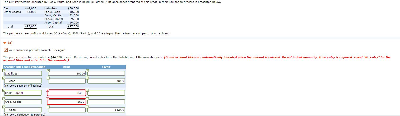  All information is avaliable. Please help fix the two wrong answers.