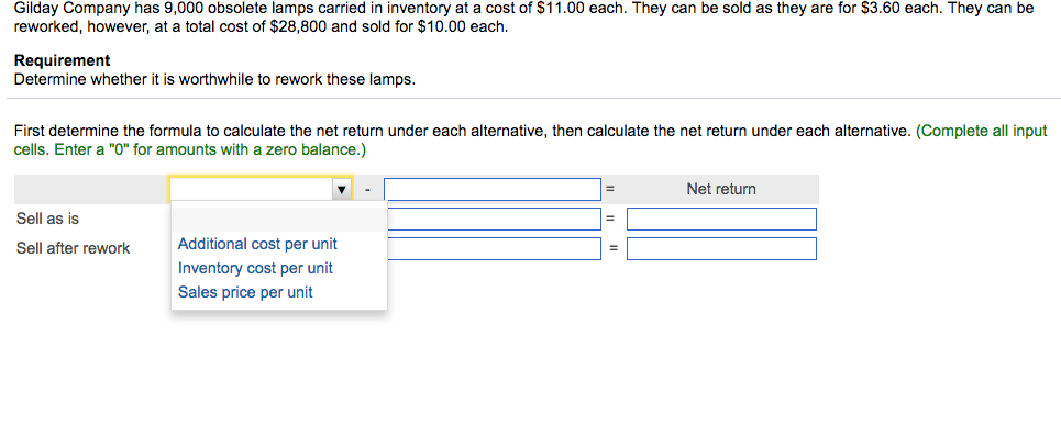  The top two box have the same options. The remainder of