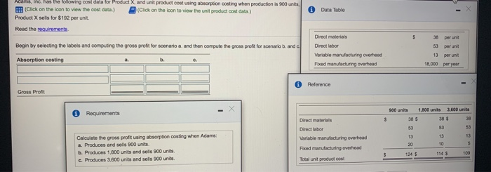  begin by selecting the labels and computing the gross profit for