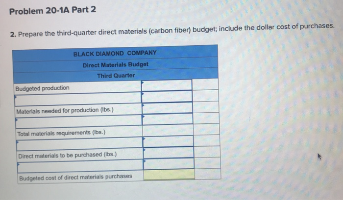 C2, P1 The following information applies to the questions displayed below.) Black