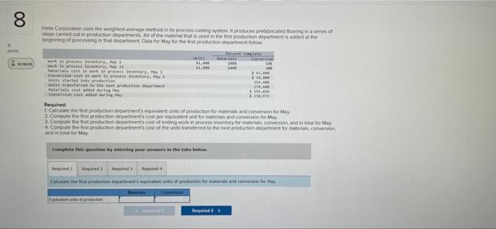 61,000 Work in process inventory, May 1 Work in process inventory, May