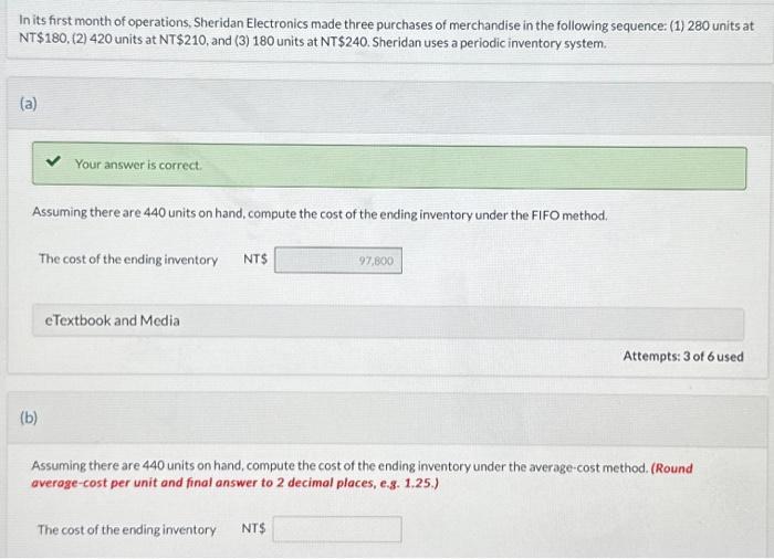 E2-D2 include the following purchases. On June 1, Nash's sold 31 units,