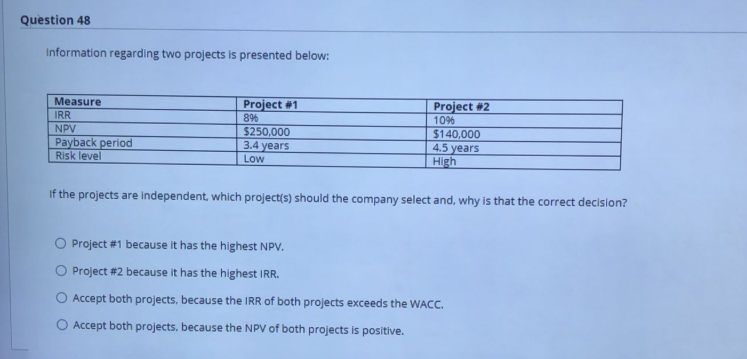 i need fast help please Question 47 3.5 points Save An A