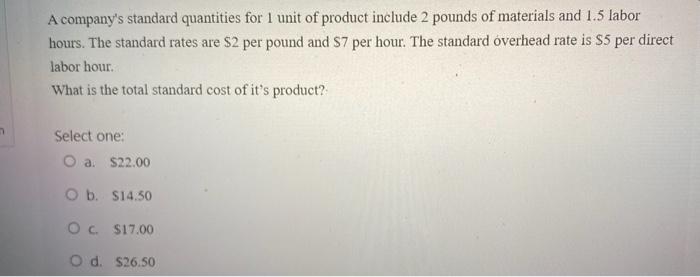 of the balanced scorecard? Select one: a. Financial b. Learning and Growth