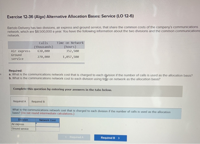 has two divisions, air express and ground service, that share the common