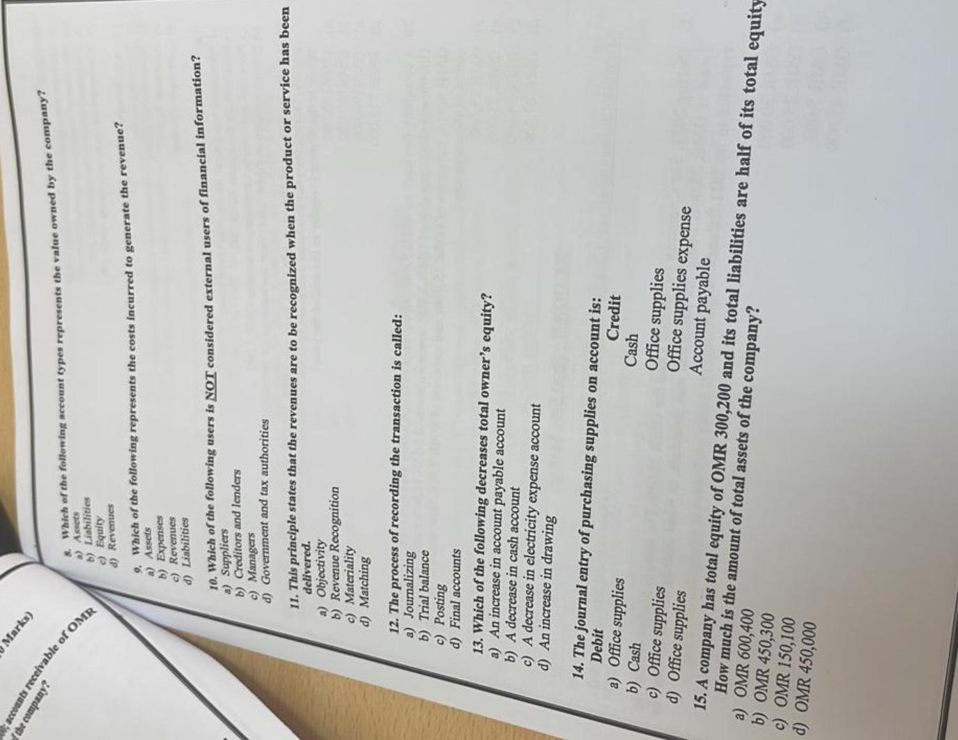 No need for explanation please since I need the answers urgently 1.