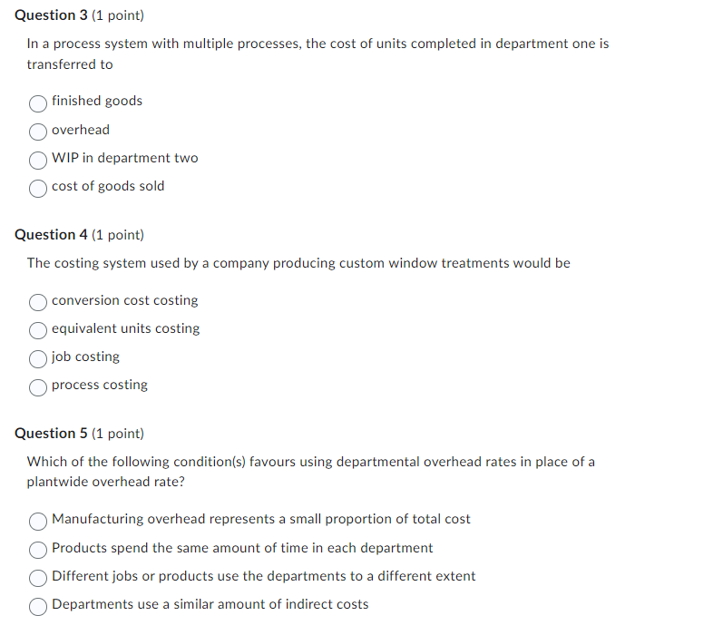 Corporation, direct materials are added at the beginning of the process and