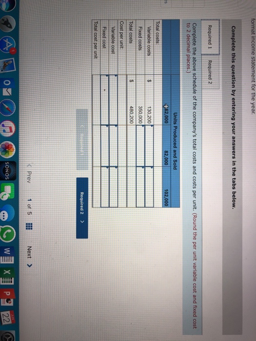 Statement [L01-4, LO1-6] Harris Company manufactures and sells a single product. A