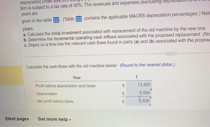 considering roplacing an existing piece of machinery with a more sophisticated machine