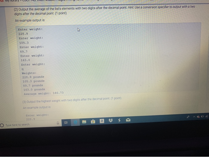 user to enter a series of numbers, each corresponding to a person's