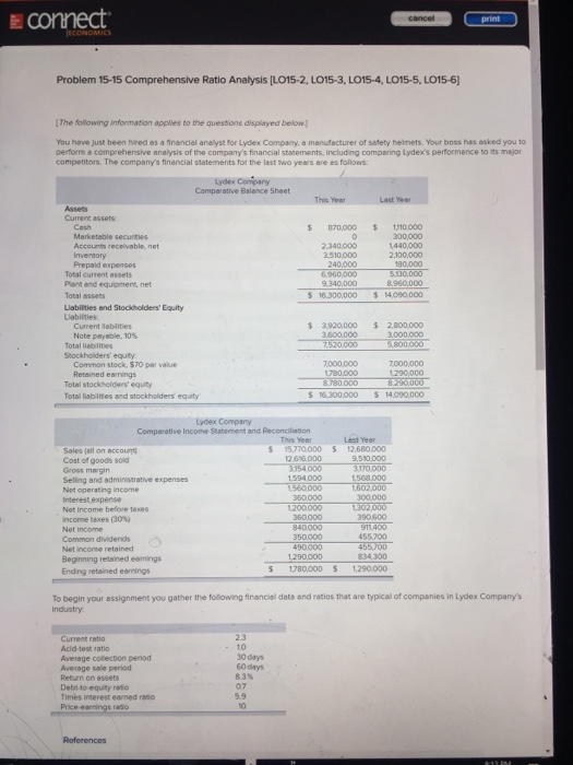  Please answer the blanks in both tables. connect ECONOMICS Problem 15-15