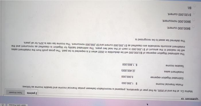 Open with Free Question 1 2 points Save Answer Mathis Co.