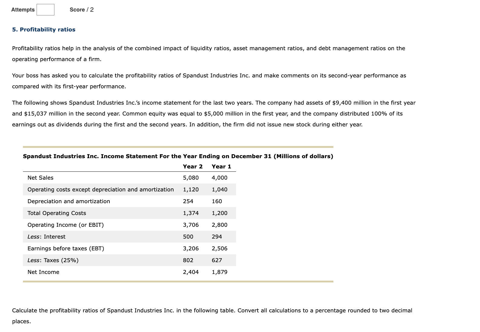 PLEASE ANSWER AS PER THE VALUES IN THE QUESTION. THANK YOU.