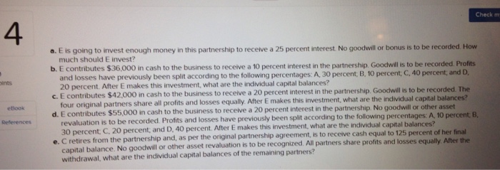 for a local partnership of doctors: 10 points Cash and current assets