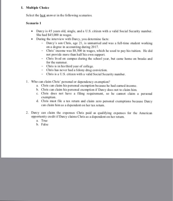  HELP L. Multiple Choice Select the best answ er in the