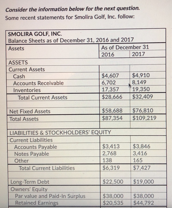  Consider the information below for the next question. Some recent statements