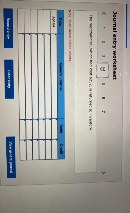 cost of the merchandise is $2,040. Apr. 4 The customer in the