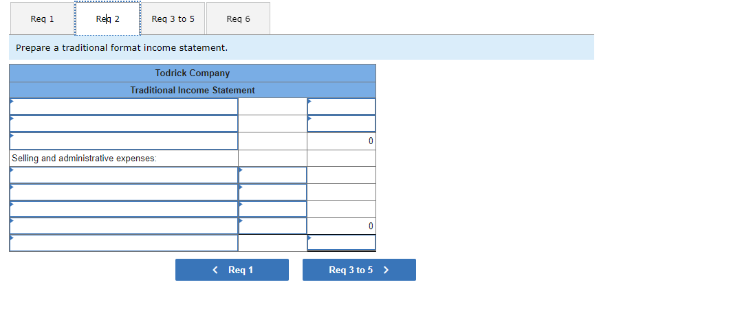 traditional format income statement. 3. Calculate the selling price per unit. 4.