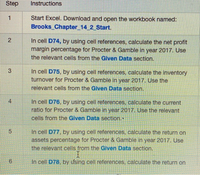  Step Instructions 1 1 Start Excel. Download and open the workbook