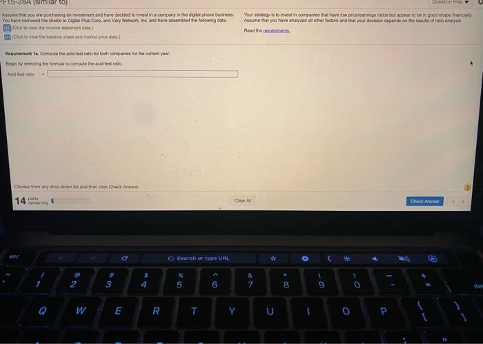 an investment and have decided to invest in a company in the