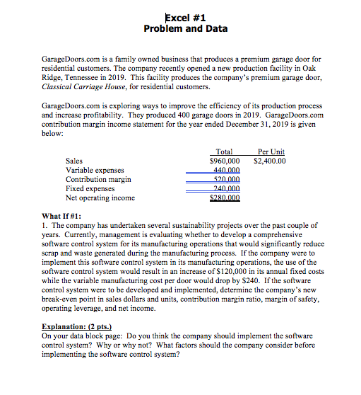 CHECK FIGURES: What If #1: NOI S256,000 What If#2: Increase in NOI