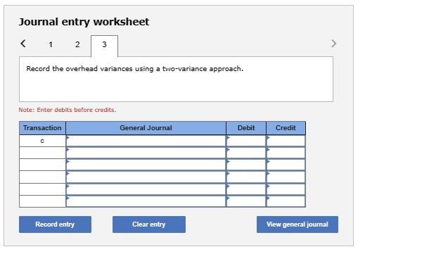 In the first account fleld.) Journal entry worksheet Note: Enter debits before