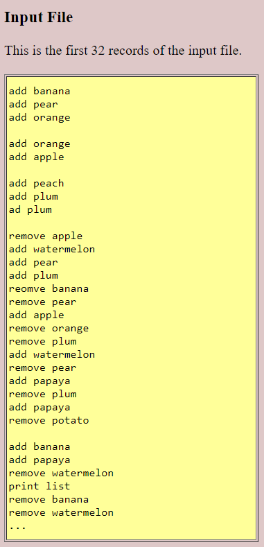 and a Linked List duc March 20th The assignment will give you