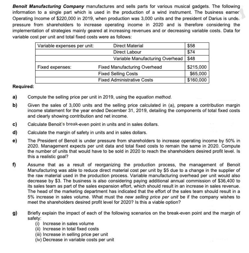 Please assist with the attached Question E and F .. Please type.