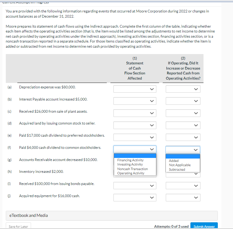 activities section (that is, the item would be listed among the adjustments