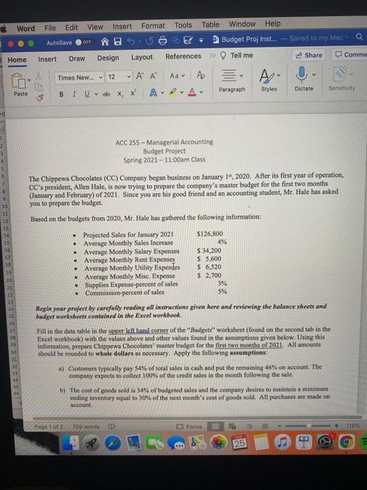  Word File Edit View Insert Format Tools Table Window Help AutoSave