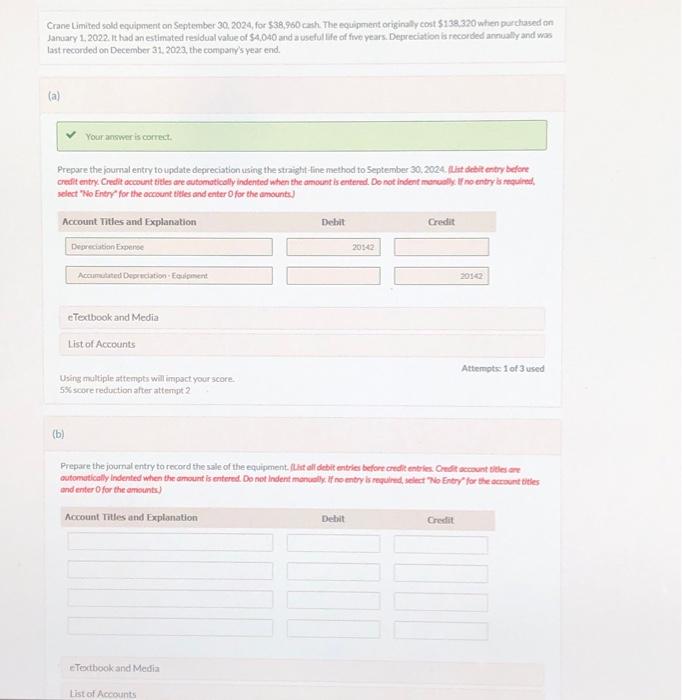 methed to Stptember 30,2024 , (Lht detit entry before select "No Entry"