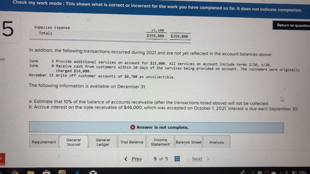 work mode : This shows what is correct or incorrect for the