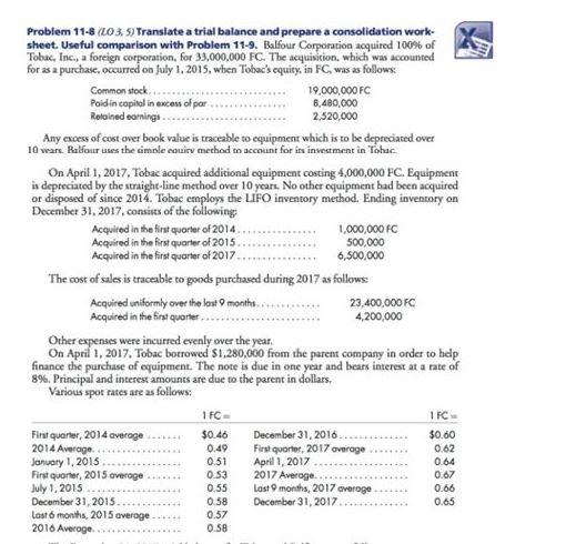 Problem 11-9 (LO 5, 6) Same facts as Problem 11-8 except involve