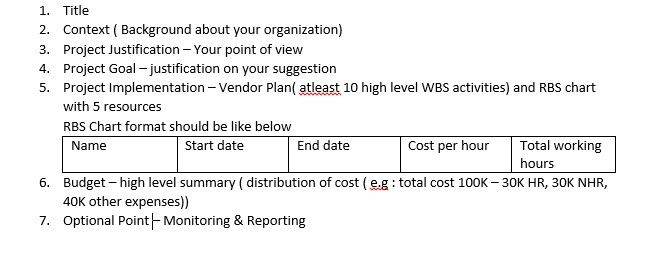  Write a project proposal based on marketing, sales and development ,