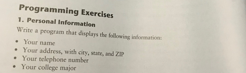 Using Python Idle please provide a screenshot of the code Programming Exercises