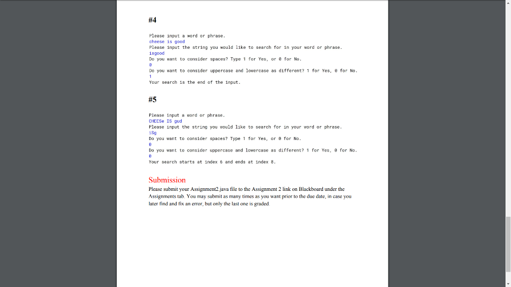user if they want to consider spaces and if upper and lower
