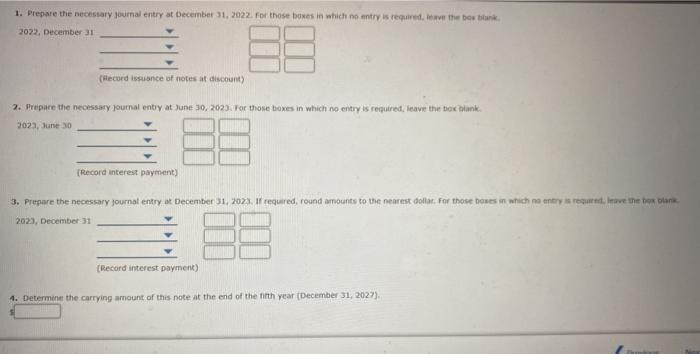 2022. Sisek Company borrowed $380.000 with a 10 year, 9.75 note, with