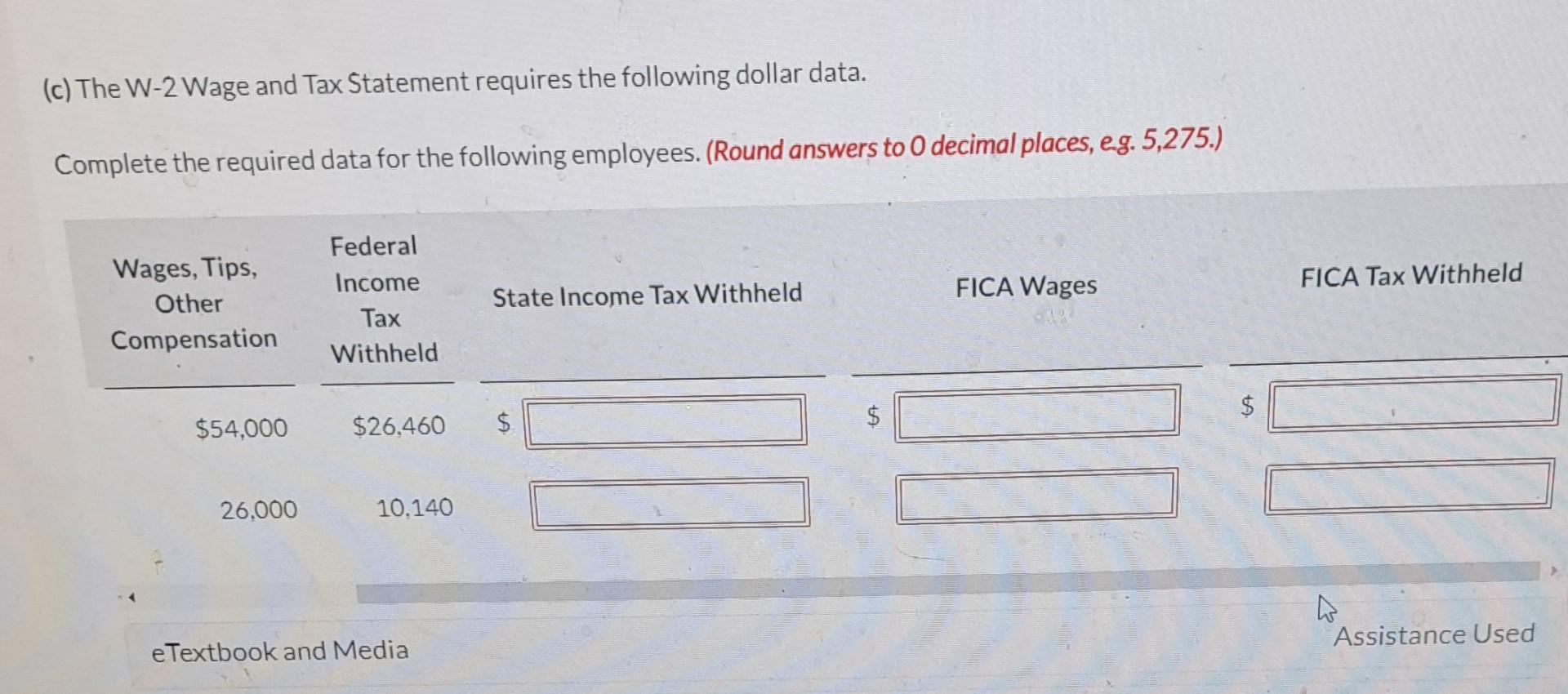 Security tax 6.2%. Medicare tax 1.45%, state unemployment 2.5% (due to a