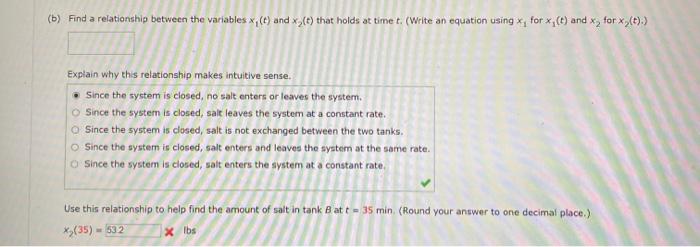 with 100 gallons of brine. Initially, 90 pounds of salt are dissolved