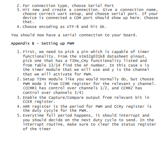duty cycle. Pressing 10# will set the duty cycle to 10% and