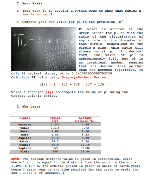 is the code: import matplotlib.pyplot as plt PI = 3.141592653589793238 M= float(1.989e+30)