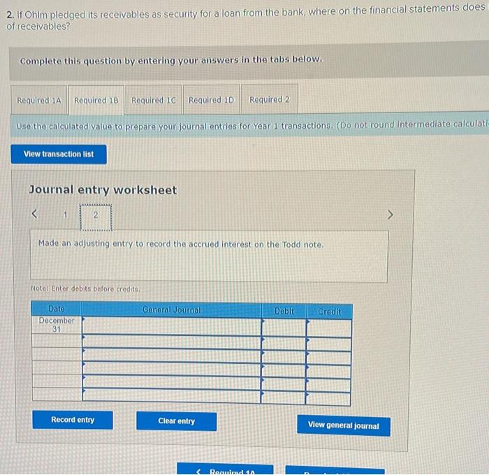 calculated value to prepare your journal entries for Year 1 transactions. (Do