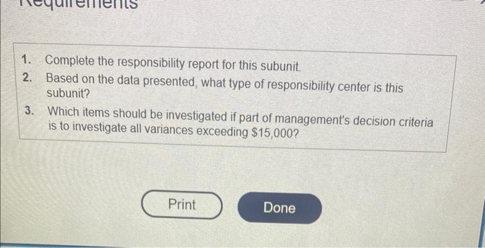 help me out and I will rate it. 1. Complete the responsibility