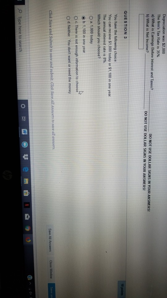 $13,000, General and Administrative Expenses were $2,000 Interest Expenses were $1,000 Depreciation