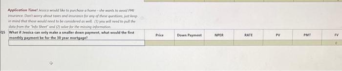 & RATE & PV & PMT & FV \\ \hline & &