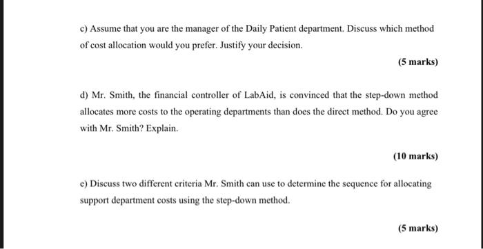 Section A. QUESTION ONE LabAid Ltd provides radiological services. Despite the variety