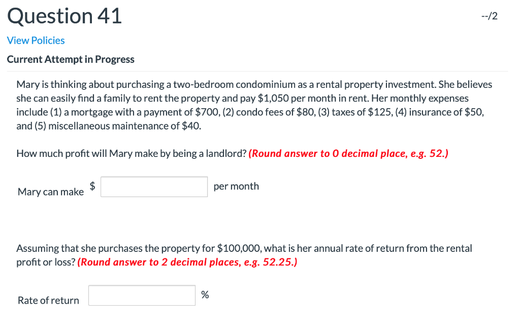Qeustion 41Part A: Part B: Question 41 View Policies Current Attempt in