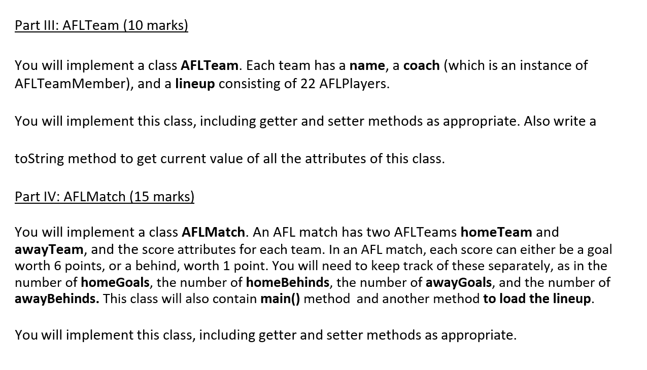 and implement them as a Java program. It's your final grand challenge!